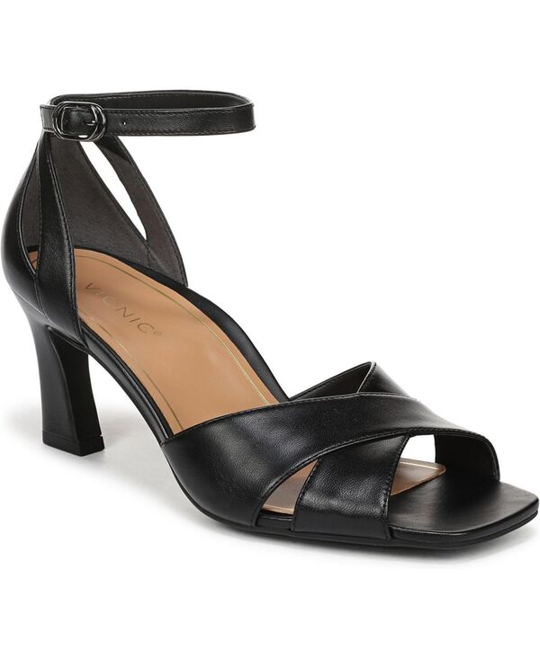 バイオニック レディース シューズ パンプス サンダル Vionic Womens Charmaine Strappy Sandals Black leather 黒いこと
