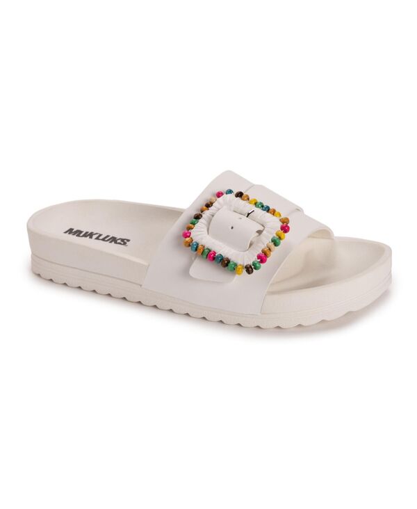 ムクルクス レディース シューズ サンダル MUK LUKS Women\u0027s Grand Colette Sandal White 白いこと