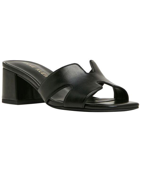 アンクライン レディース シューズ サンダル 踵 Anne Klein Women\u0027s Delphine Block Heel Dressandals Black 黒いこと