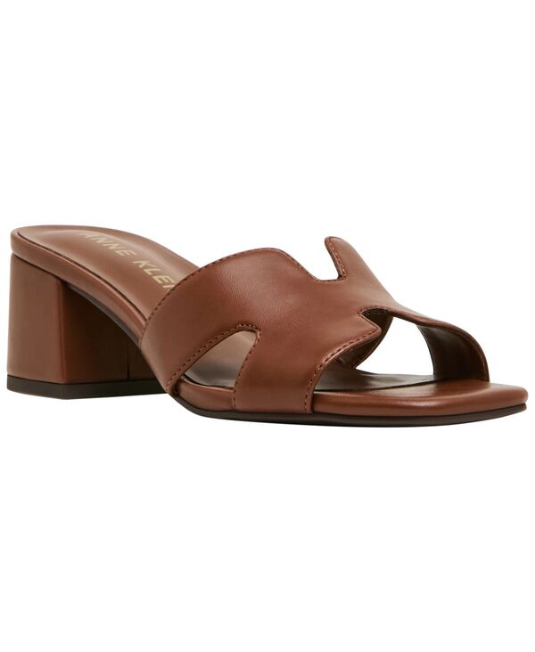 アンクライン レディース シューズ サンダル 踵 Anne Klein Women\u0027s Delphine Block Heel Dressandals Cognac