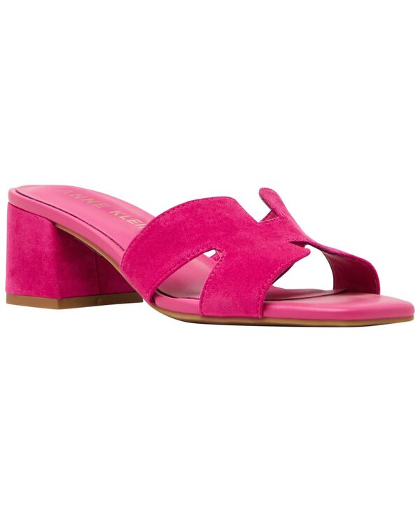 アンクライン レディース シューズ サンダル 踵 Anne Klein Women\u0027s Delphine Block Heel Dressandals Fuschia フューシャ