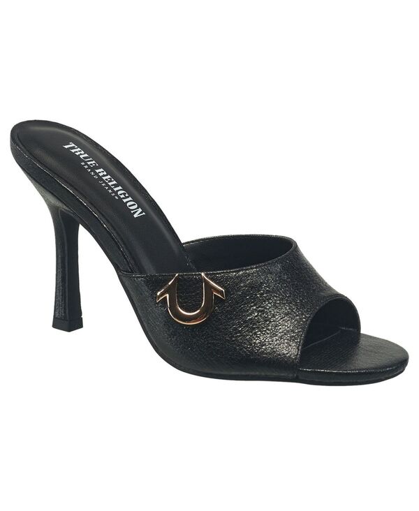 トゥルーレリジョン レディース シューズ サンダル ヒール True Religion Womensophia Heel Black ブラック｜ReVida 店