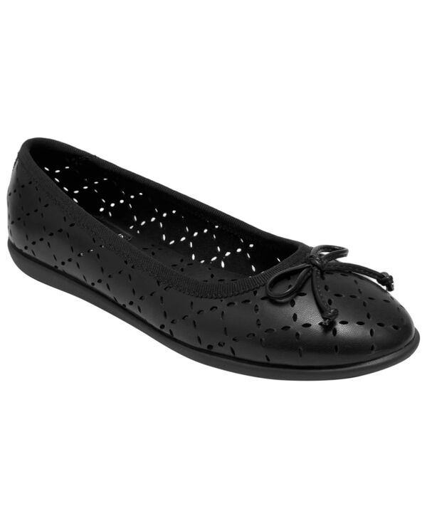 エアロソールズ レディース シューズ スリッポン・ローファー Aerosoles Women\u0027s Beyla Slip-On Ballet Flats Black Faux Leather 黒いこと