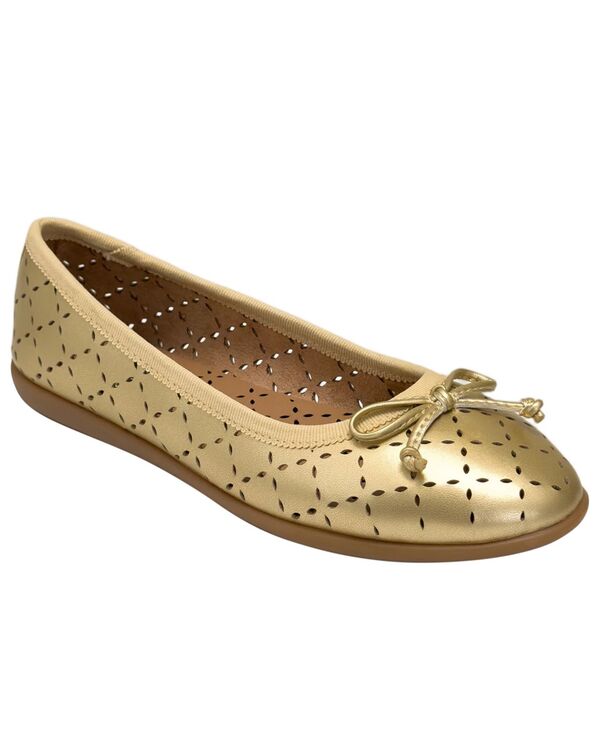 エアロソールズ レディース シューズ スリッポン・ローファー Aerosoles Women\u0027s Beyla Slip-On Ballet Flatsoft Gold Faux Leather ゴールド