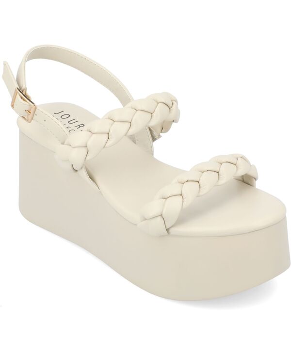 ジュルネ 寄せあわせ レディース シューズ サンダル プラットホーム Journee Collection Women\u0027s Zannah Platform Sandalstone 石ころ