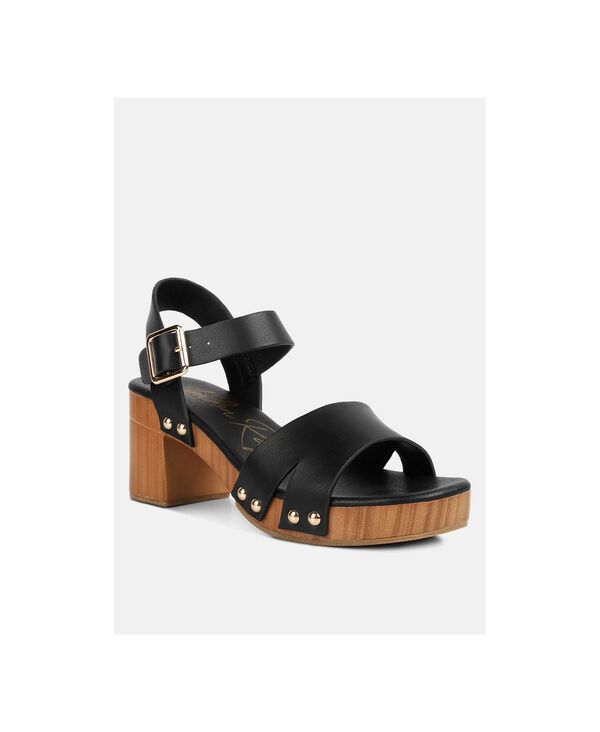 ロンドンラグ レディース シューズ サンダル なめし革 フェイクレザー 踵 London Rag Women\u0027s campbell faux leather textured block heel sandals Beige/khaki カーキ