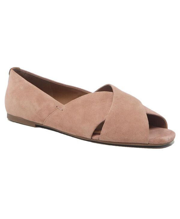 ジェントルソウルズ レディース シューズ パンプス Gentle Souls Women\u0027s Whoebe Criss-Cross Open Toe Flats Mocha Suede モカ