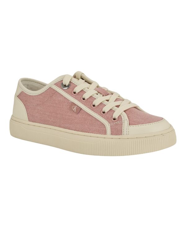 カルバンクライン レディース シューズ スニーカー レース Calvin Klein Women's Lorean Lace-Up Sneakers Pink ピンク|ReVida 店