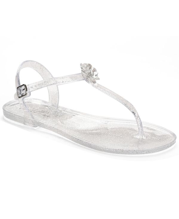 ワイルド 好一対 レディース シューズ サンダル Wild Pair Women\u0027s Qahira Jelly Thong Flat Sandals Clear