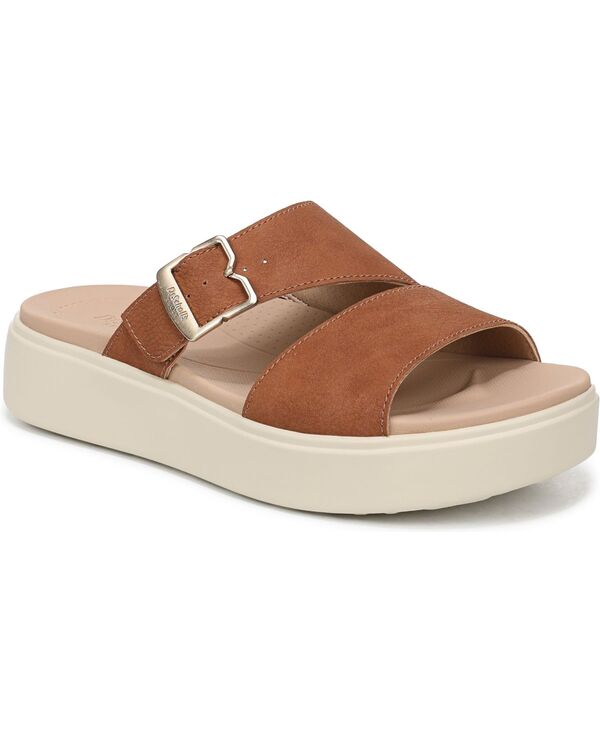 ドクター・ショール レディース シューズ サンダル Dr. Scholl's Women's Madison Cloud Slide Sandals Honey Brown Faux Leather ブラウン｜ReVida 店