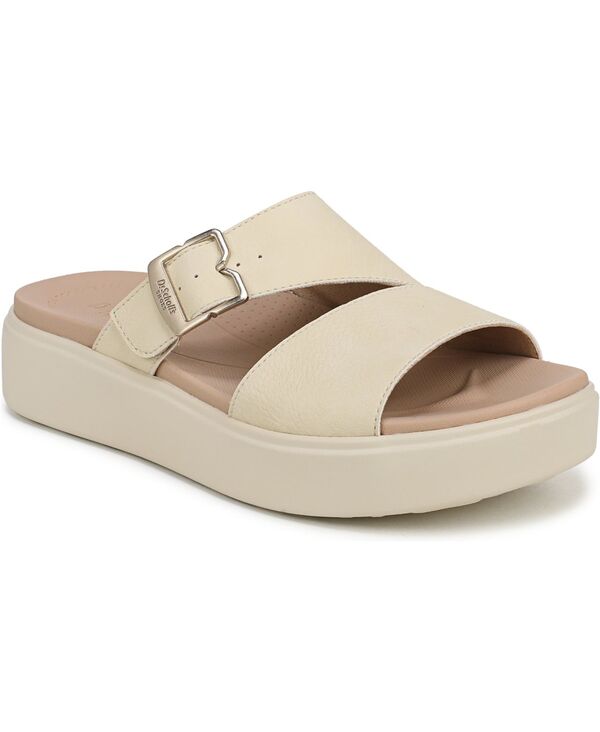 ドクター・ショール レディース シューズ サンダル Dr. Scholl's Women's Madison Cloud Slide Sandals Porcelain Beige Faux Leather ベージュ｜ReVida 店