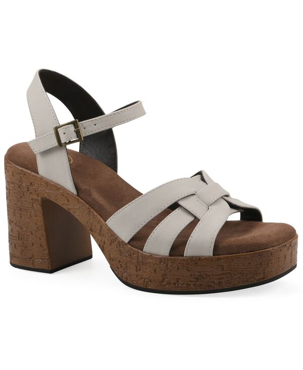 白いことお山 レディース シューズ サンダル プラットホーム White Mountain Women\u0027s Barista Platform Sandal Cream 皮膚軟化剤