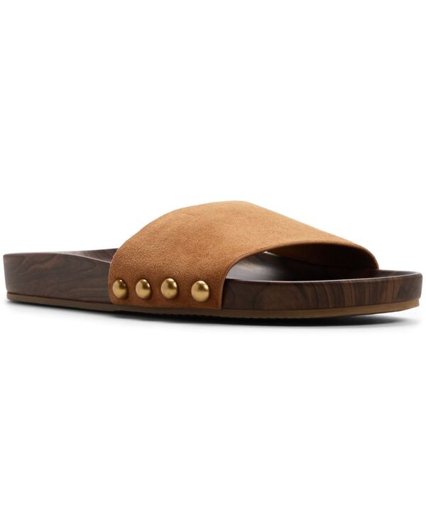 アルド レディース シューズ サンダル ALDO Women\u0027s Rooted Footbed Sandals Light Brown Suede 赤銅色