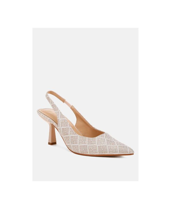 ロンドンラグ レディース シューズ サンダル 踵 London Rag Women\u0027s Faina Pointed Toe Kitten Heel Pumps Light beige ベージュ