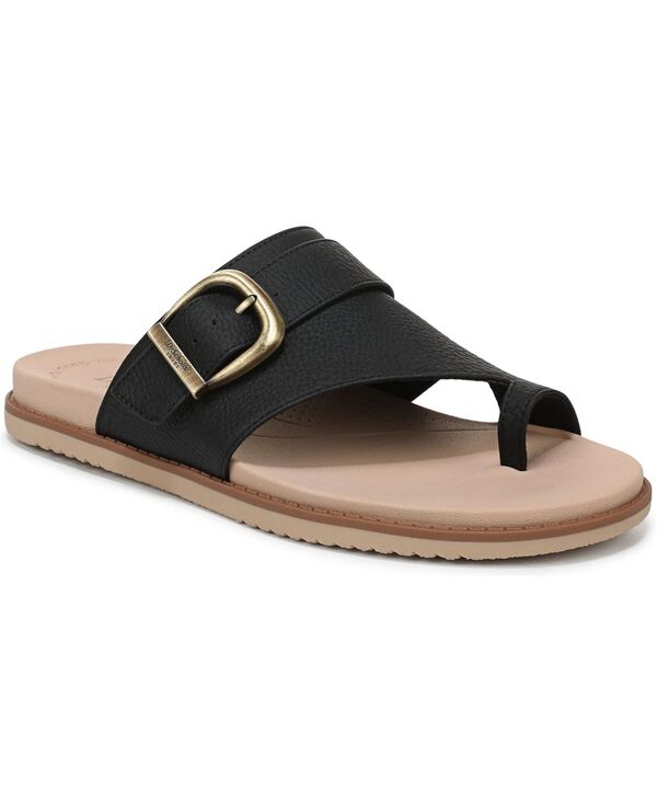 お医者さん・肩かけ レディース シューズ サンダル Dr. Scholl\u0027s Women\u0027so Clever Slide Sandals Black Faux Leather 黒いこと
