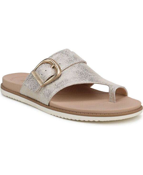 お医者さん・肩かけ レディース シューズ サンダル Dr. Scholl\u0027s Women\u0027so Clever Slide Sandals Light Gold Faux Leather ゴールド