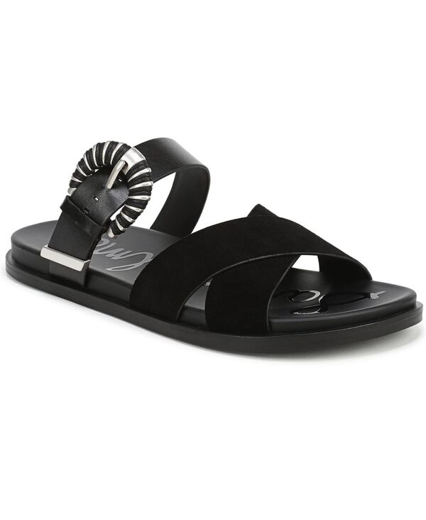 サムエデルマン レディース シューズ サンダル Sam Edelman Women\u0027s Lucy Slide Sandals Black Suede/Leather 黒いこと