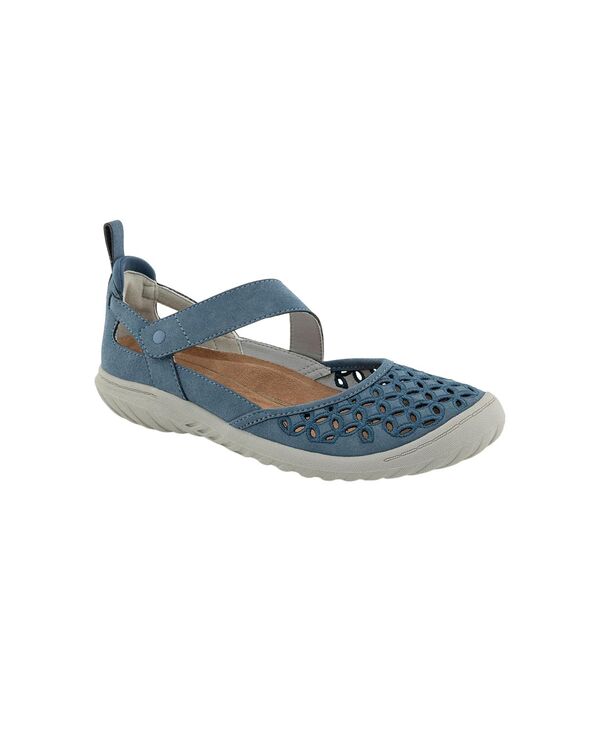 ジャイビーユー レディース シューズ パンプス JBU Women\u0027s Bianca Mary Jane Round Toe Flats Denim ジーンズ