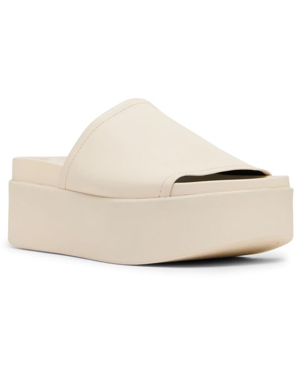 スティーブ マデン レディース シューズ スリッポン・ローファー プラットホーム サンダル Steve Madden Women\u0027s Arwen Platform Slip-On Slide Sandals Bone