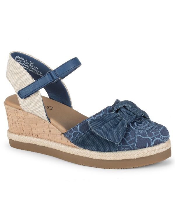 ベアトラップス レディース シューズ サンダル 踵 Baretraps Women\u0027s Arabelle Wedge Heel Sandals Denim ジーンズ