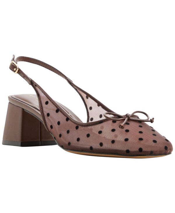 アルド レディース シューズ パンプス メッシュ 踵 ALDO Women\u0027s Lilyna Mesh Block Heel Dress Pumps Brown Mesh 赤銅色