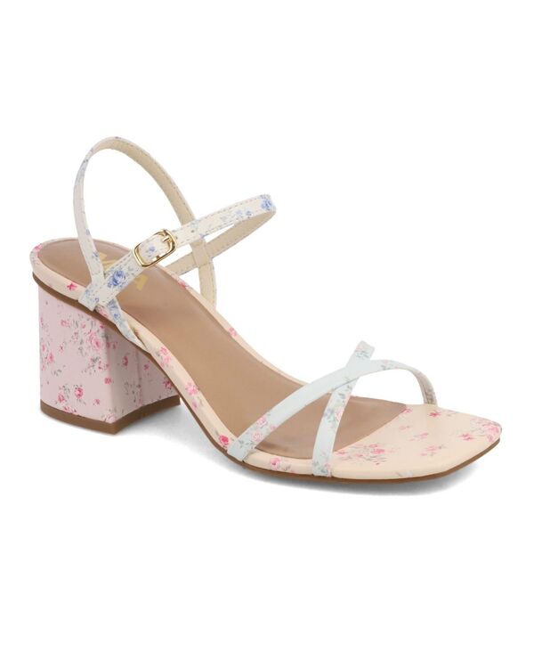 ミア レディース シューズ サンダル お花柄 お花 踵 MIA Women\u0027s Nadalia Floral Block Heel Dressandals Multi Floral マルチ色合い