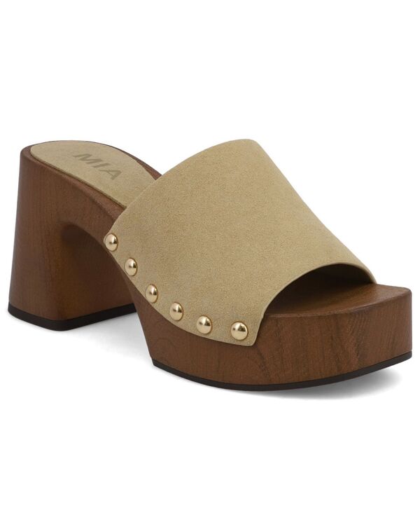 ミア レディース シューズ サンダル プラットホーム 踵 MIA Women\u0027s Emmerie Platform Block Heel Sandalsand 砂子