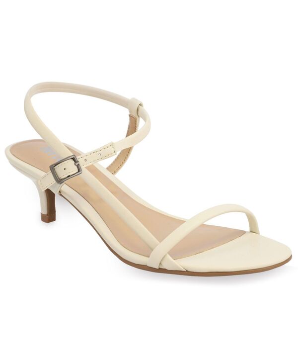 ミア レディース シューズ サンダル 踵 MIA Women\u0027s Meleani Strappy Kitten Heel Dressandals Bone