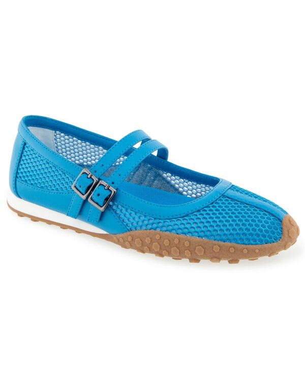 ケネスコール レディース シューズ スニーカー Kenneth Cole Reaction Women\u0027s Violeta Mary Jane Ballet Sneakers Blue Mesh 青碧