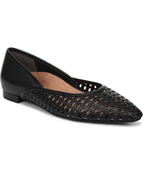 バイオニック レディース シューズ パンプス Vionic Womens Gracia Woven Ballet Flats Black leather 黒いこと