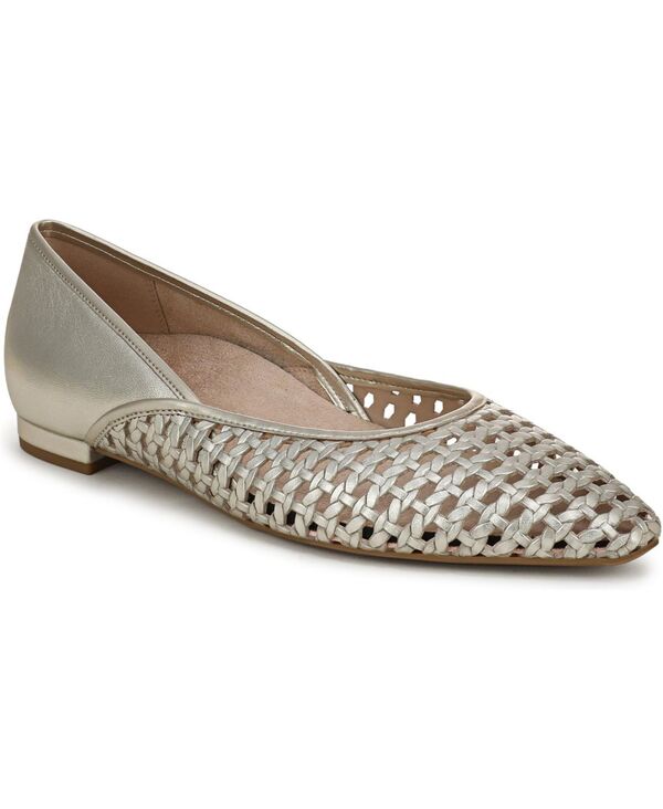 バイオニック レディース シューズ パンプス Vionic Womens Gracia Woven Ballet Flats Gold leather ゴールド