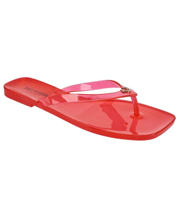 トゥルーレリジョン レディース シューズ サンダル True Religion Women\u0027s Lola Sandal Red 赤いこと