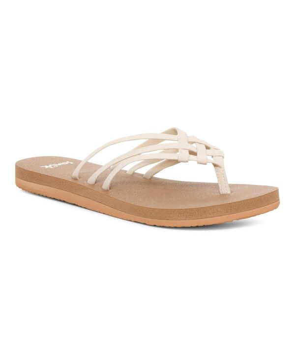 サヌーク レディース シューズ サンダル Sanuk Yoga Sandy II - Women Sandals Tan / white 白いこと