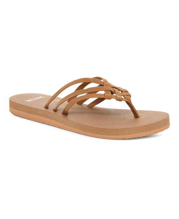 サヌーク レディース シューズ サンダル Sanuk Yoga Sandy II - Women Sandals Tobacco brown 赤銅色