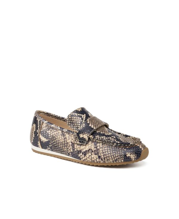 ジェースライズ レディース シューズ パンプス なめし革 置き目毛皮 JSlides women Palmer Leather Loafer Natural
