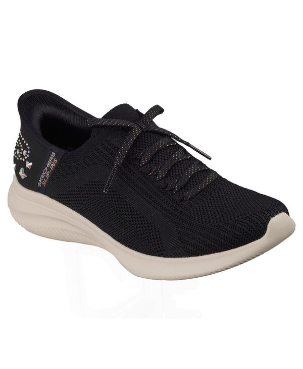 スケッチャーズ レディース シューズ スニーカー Skechers Women'slip-ins: Ultra Flex 4.0 - Gemstone Glow Casual Sneakers from Finish Line Black ブラック|ReVida 店