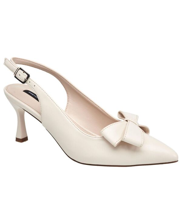 フレンチコネクション レディース シューズ パンプス 踵 French Connection Womens Brinton Oversized Bow Kitten Heel Cream 皮膚軟化剤