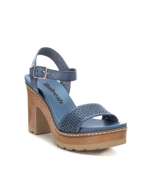 キシ引き分け レディース シューズ サンダル プラットホーム 踵 XTI Women\u0027s Casual Heeled Platform Sandals Refresh collection Jeans