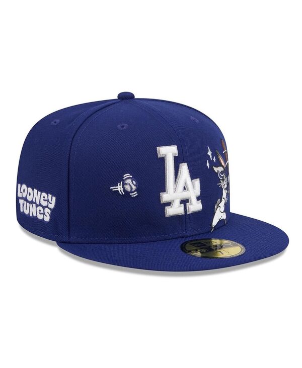 ニュー内鰓 メンズ 添え物 かぶり笠 New Era Men\u0027s Royalos Angeles Dodgers Looney Tunes Bugs Bunny 59FIFTY Fitted Hat Dark Blue 青碧