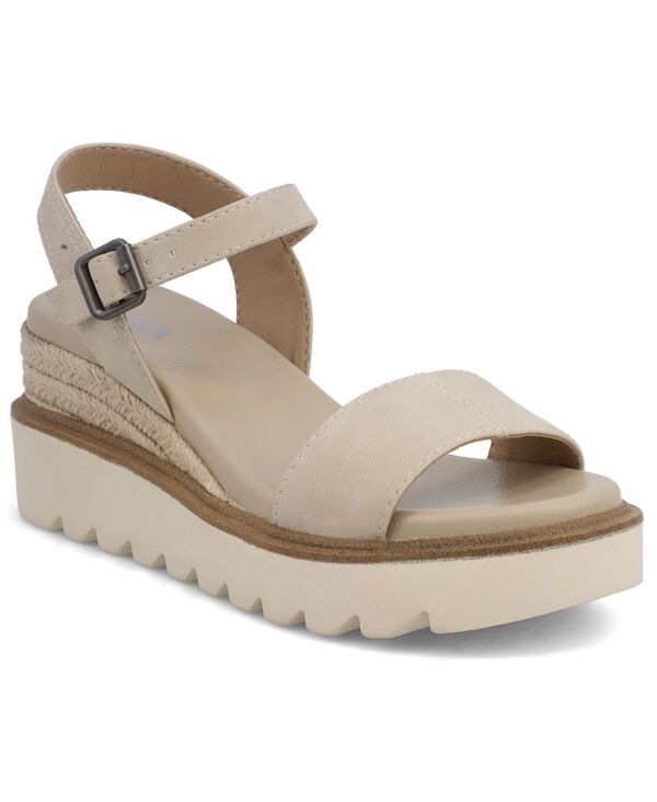 ミア レディース シューズ サンダル プラットホーム MIA Women\u0027s Ophidia Platform Wedge Sandals Ecru エクリュ