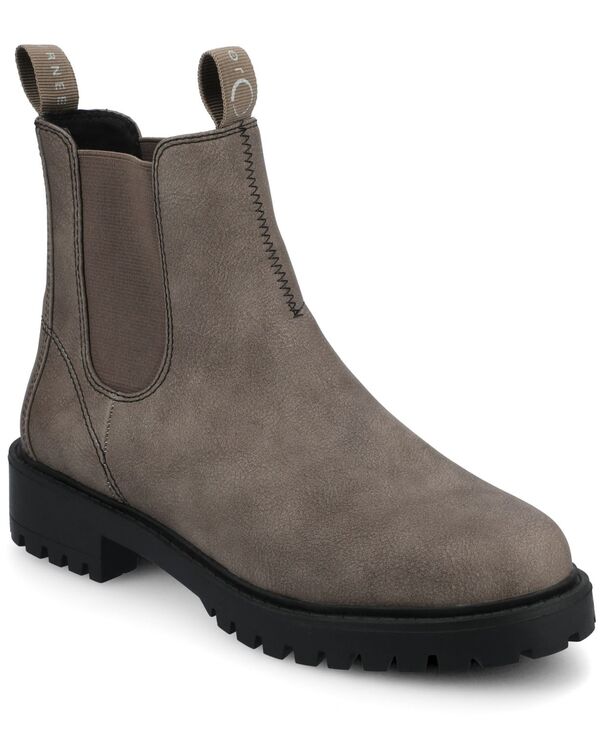 ジュルネ 寄せあわせ レディース シューズ ブーツ・レインブーツ チェルシー Journee Collection Women\u0027s Blanche Casual Comfort Chelsea Booties Vintage Gray 薄墨色