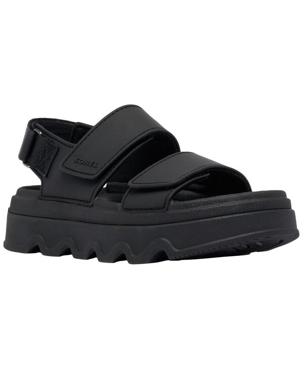 ソレル レディース シューズ サンダル アンクル Sorel Women\u0027s Kinetic Sunchase Ankle-Strap Sandals Black/Sea Salt 黒いこと