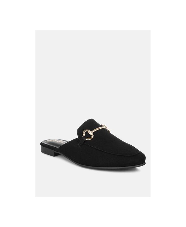 ロンドンラグ レディース シューズ パンプス London Rag Women\u0027s Alpine Horsebit Detail Mules Black 黒いこと