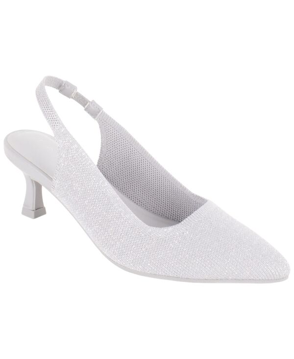 タハリ レディース シューズ パンプス 踵 Tahari Women\u0027s Zurich Kitten Heel Slingback Pumps Gray/Silver 薄墨色