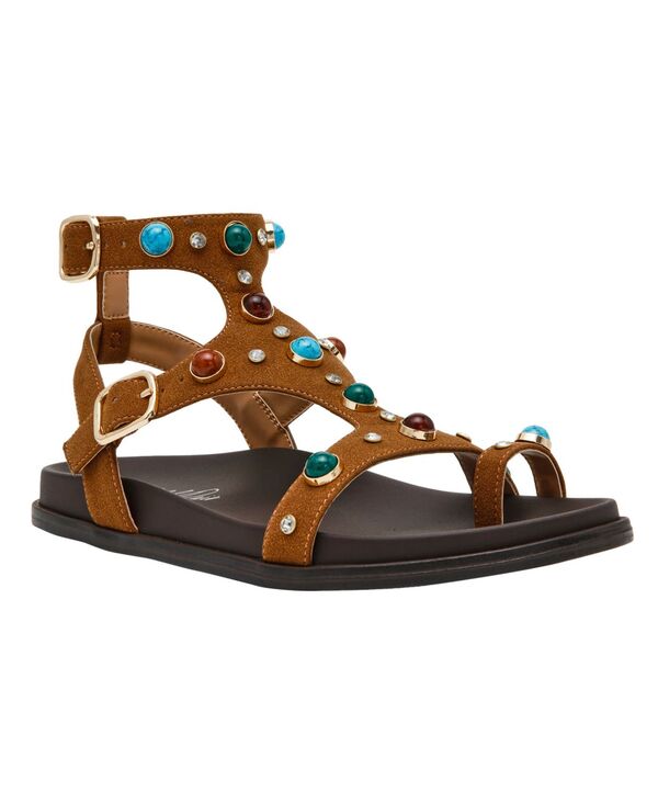 ワイルド 二人組 レディース シューズ サンダル Wild Pair Women\u0027s Merriie Flat Sandals Brown 赤銅色