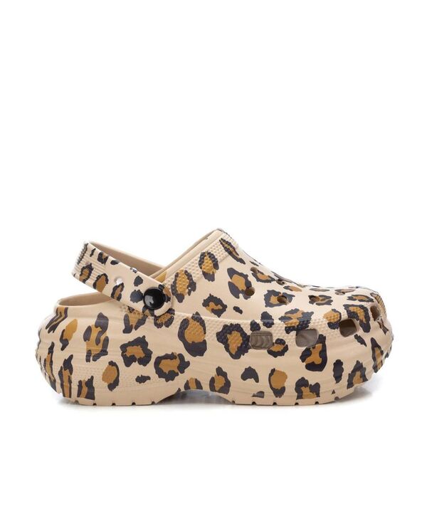 キシ五分五分 レディース シューズ パンプス XTI Women\u0027slingback Rubber Clogs Beige multicolor ベージュ