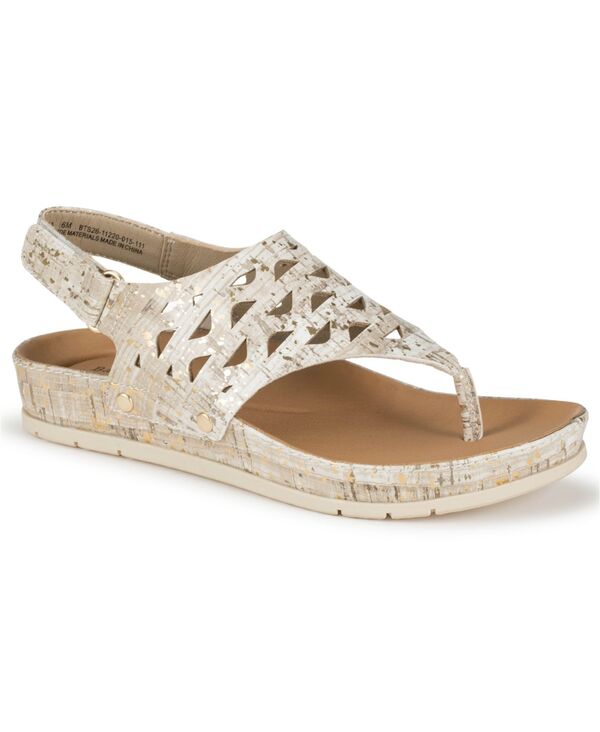 ベアトラップス レディース シューズ サンダル Baretraps Women\u0027s Winika Round Toe Sandals Cream 皮膚軟化剤