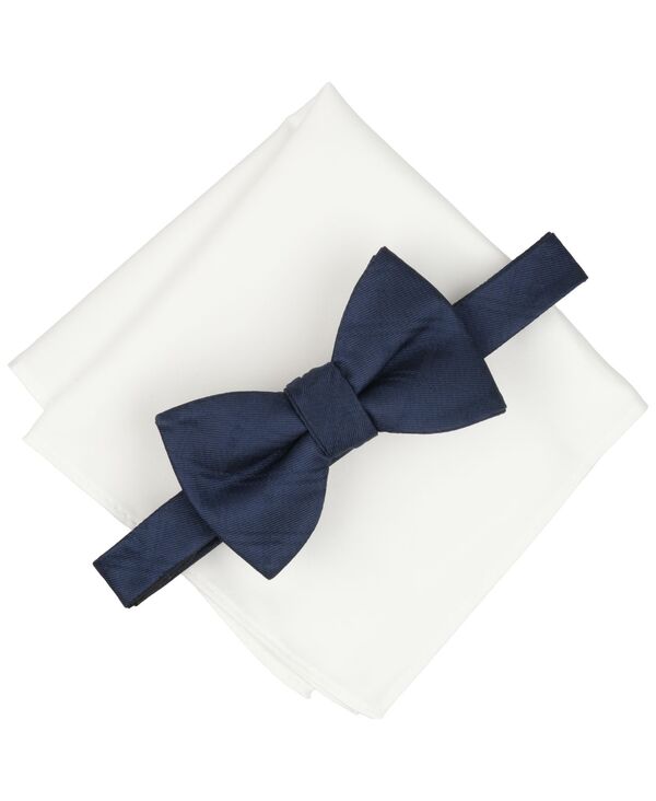 アルファニ メンズ アクセサリー ネクタイ Alfani Men's Beasley Plaid Bow Tie Set Navy ネイビー｜ReVida 店