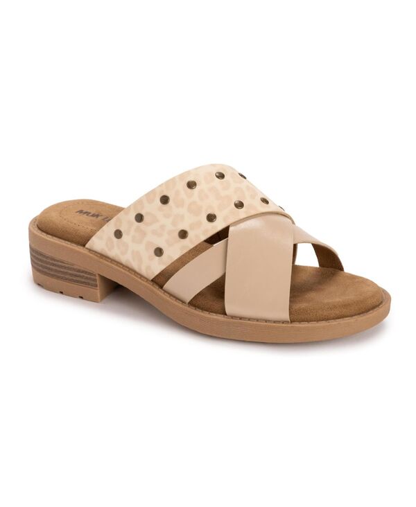 ムクルクス レディース シューズ サンダル MUK LUKS Women\u0027s Vittoria Sandal Cream 皮膚軟化剤
