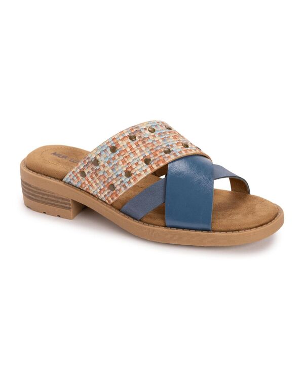 ムクルクス レディース シューズ サンダル MUK LUKS Women's Vittoria Sandal Multi blue ブルー|ReVida 店